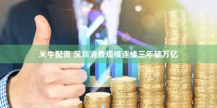 米牛配资 深圳消费规模连续三年破万亿